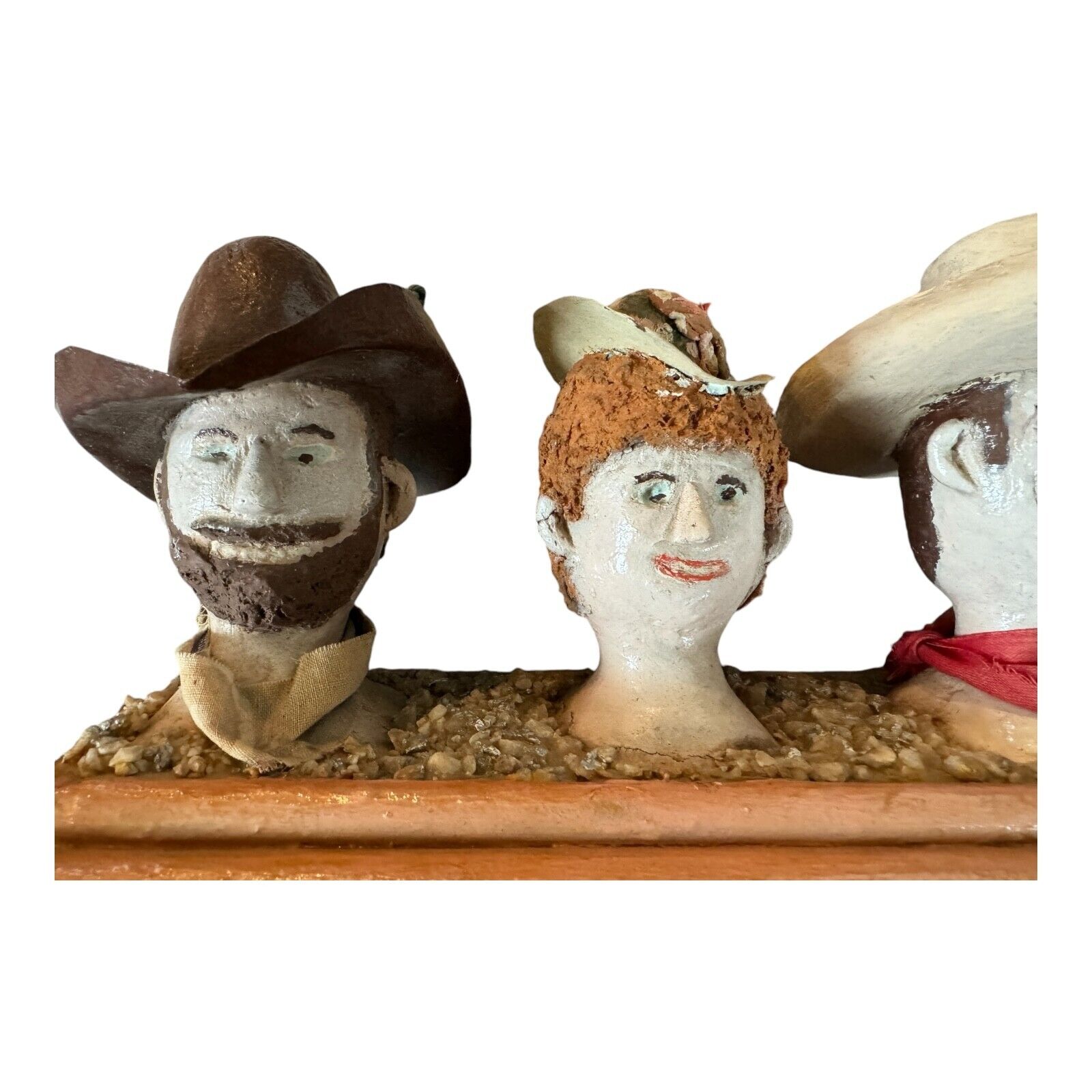 Vintage Gunsmoke Characters Hanging Shelf (Western Americana Decor)