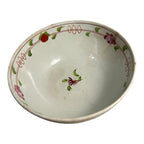 Antique Gaudy Dutch Kings Rose Strawberry Pearlware Bowl