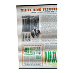 Vintage WW2 WWII Jet High Pressure Oxygen System Instruction Poster