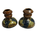 Antique Set of 2 Brush McCoy Amaryllis Candle Holders