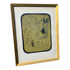 Vintage Framed Raoul Dufy - France (1877 - 1953) Paris Street Scene Screenprint