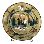 Antique Buffalo Pottery Deldare Ware Plate - Fallowfield Hunt Series