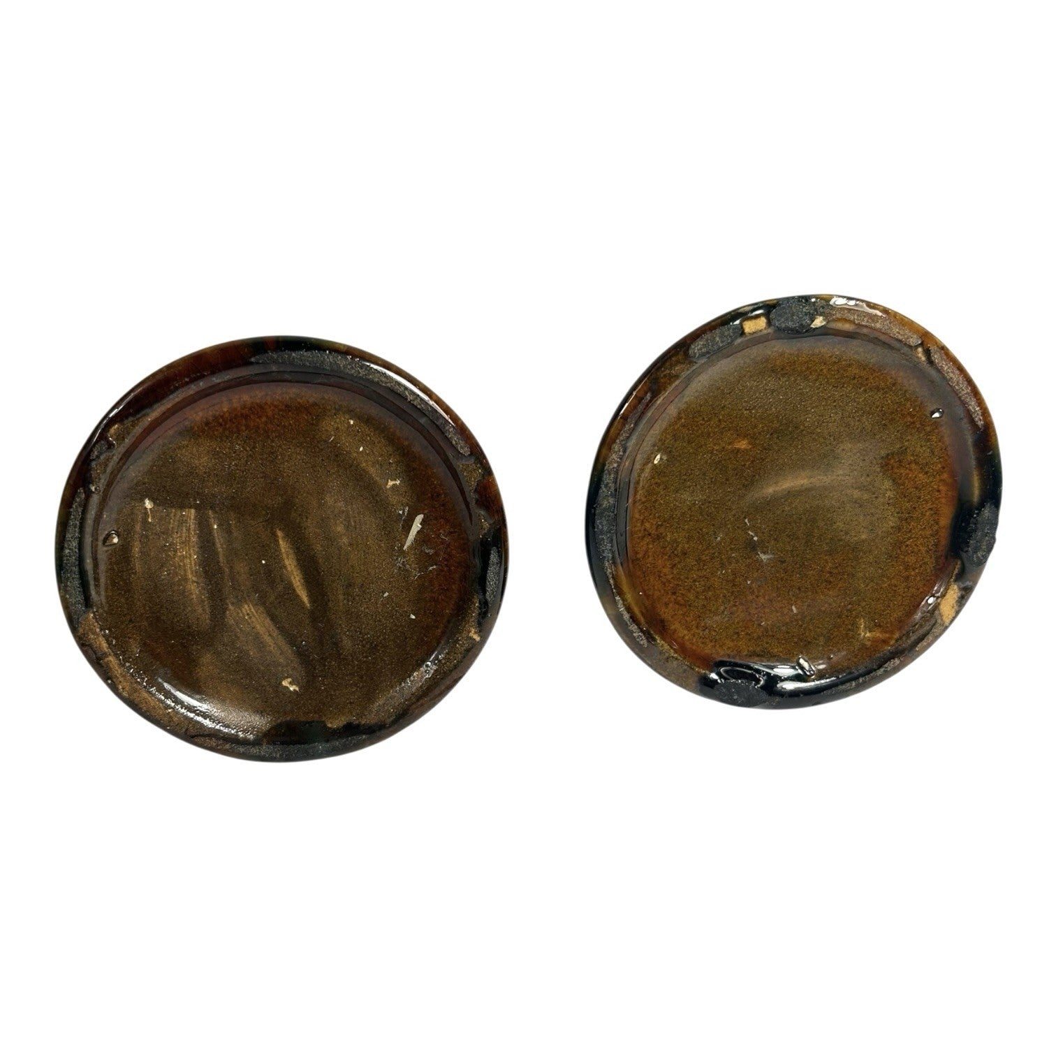 Antique Set of 2 Brush McCoy Amaryllis Candle Holders