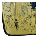 Vintage Framed Raoul Dufy - France (1877 - 1953) Paris Street Scene Screenprint