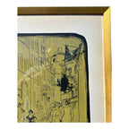 Vintage Framed Raoul Dufy - France (1877 - 1953) Paris Street Scene Screenprint