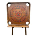Antique Double Sided Game Board Early Carrom Game