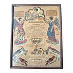 Antique Early 1800s Pennsylvania German Fraktur Birth & Baptismal Certificate