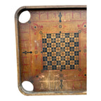 Antique Double Sided Game Board Early Carrom Game