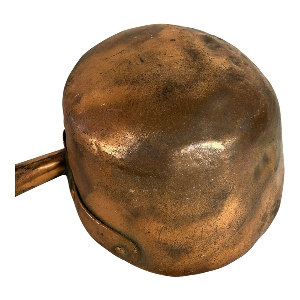 Antique Farmhouse Decorative Handled Copper Pot or Planter