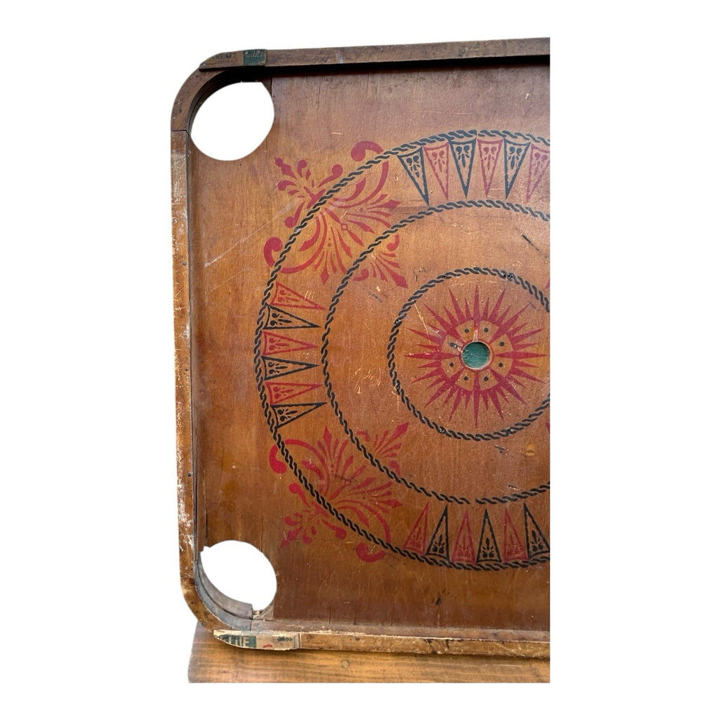 Antique Double Sided Game Board Early Carrom Game