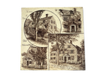 Antique Minton's China Works The Old Holmes House Decorative Ceramic Tile