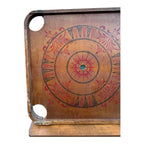 Antique Double Sided Game Board Early Carrom Game