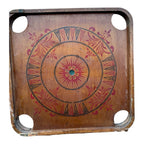 Antique Double Sided Game Board Early Carrom Game