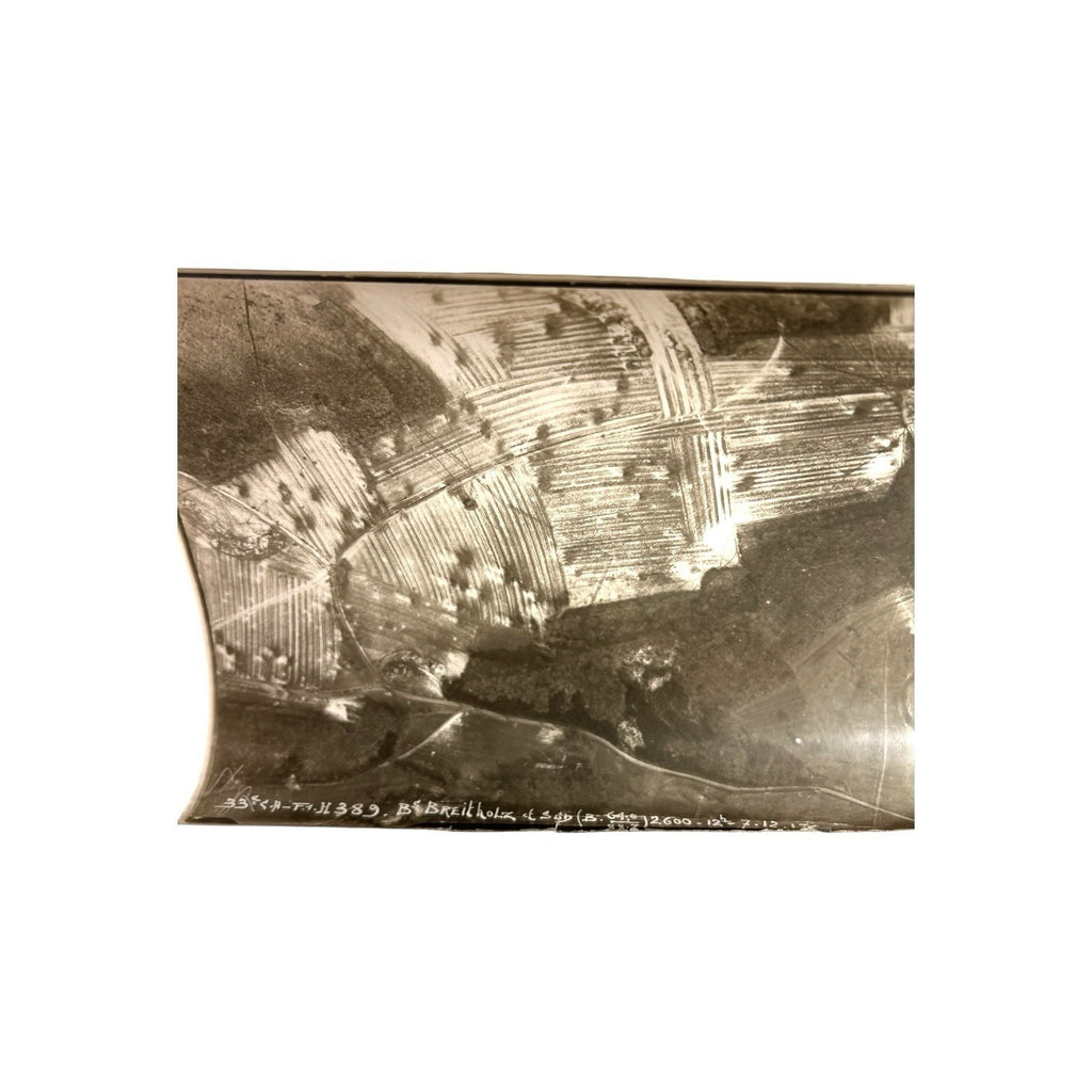 Antique Lot of 5 WWI Aerial Reconnaissance Photographs of Germany & France