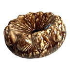 Antique Rockingham Bennington Clam Shell Spittoon Owned by Martha Stewart