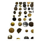 Vintage Lot of 120 Retired Police, Military & Fire Buttons