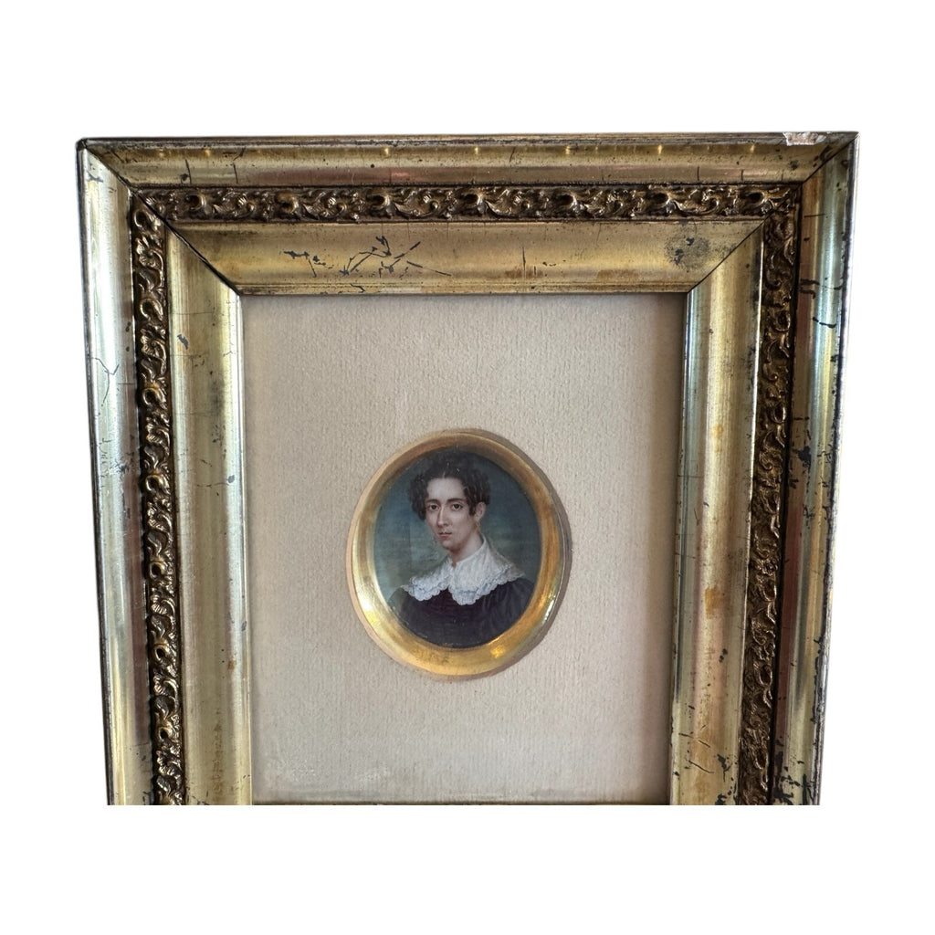 Antique Rare Miniature Portraits Thomas Birkey Family of Maryland (Set of 3)