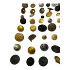 Vintage Lot of 120 Retired Police, Military & Fire Buttons