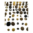 Vintage Lot of 120 Retired Police, Military & Fire Buttons