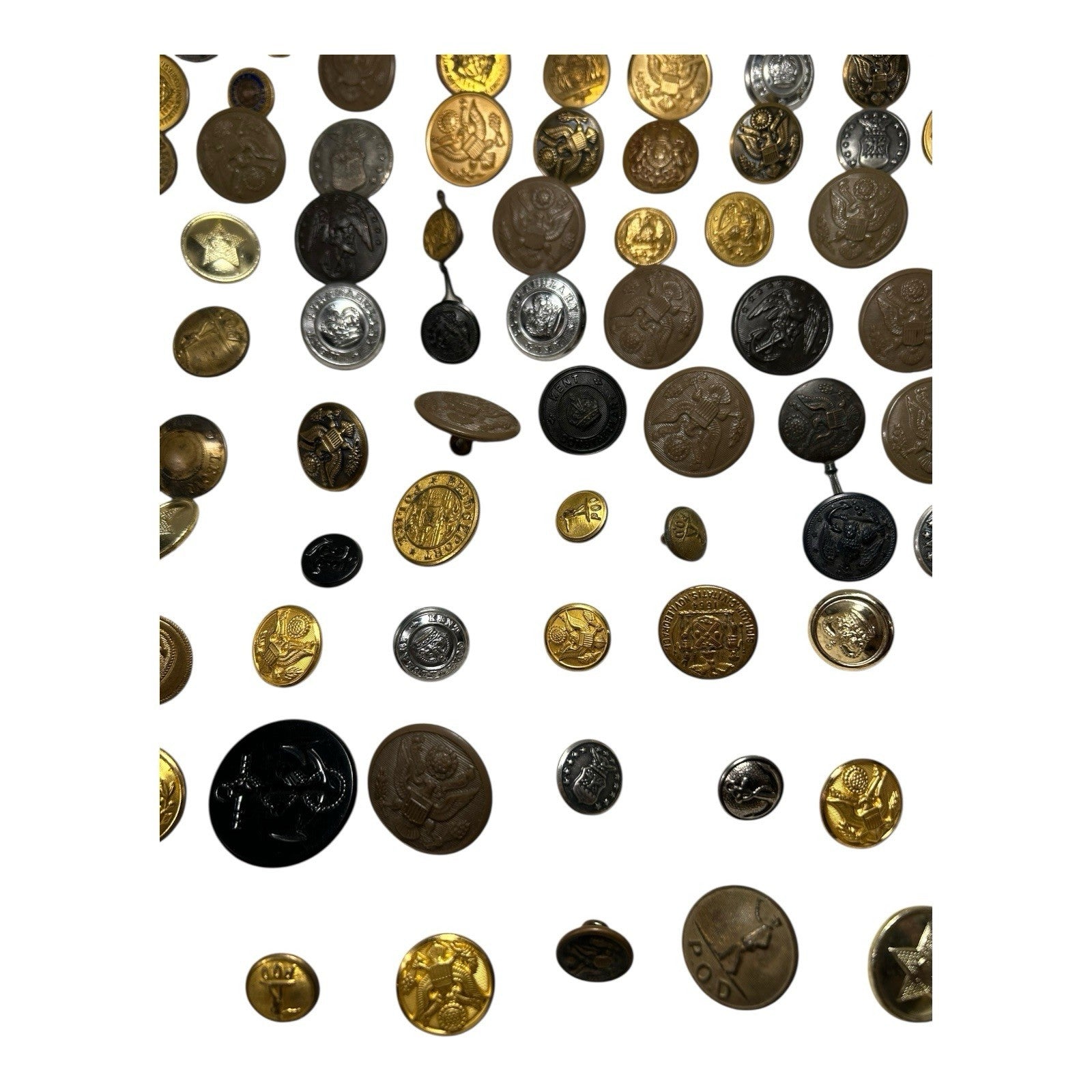 Vintage Lot of 120 Retired Police, Military & Fire Buttons