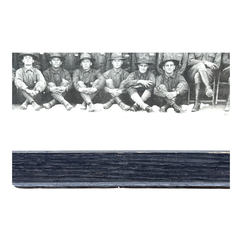 Antique WWI Panoramic Soldiers Photo Camp Jackson SC - Framed Yard-Long