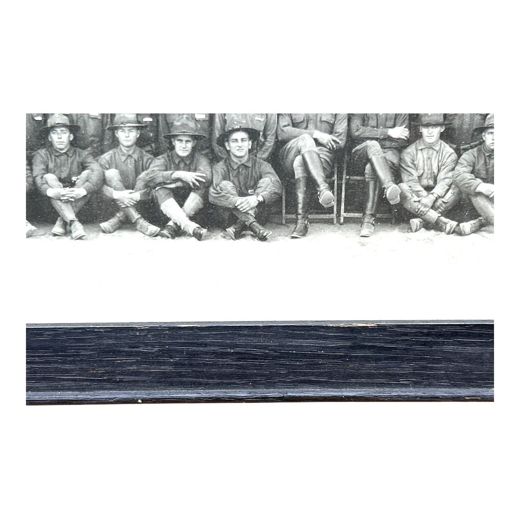 Antique WWI Panoramic Soldiers Photo Camp Jackson SC - Framed Yard-Long