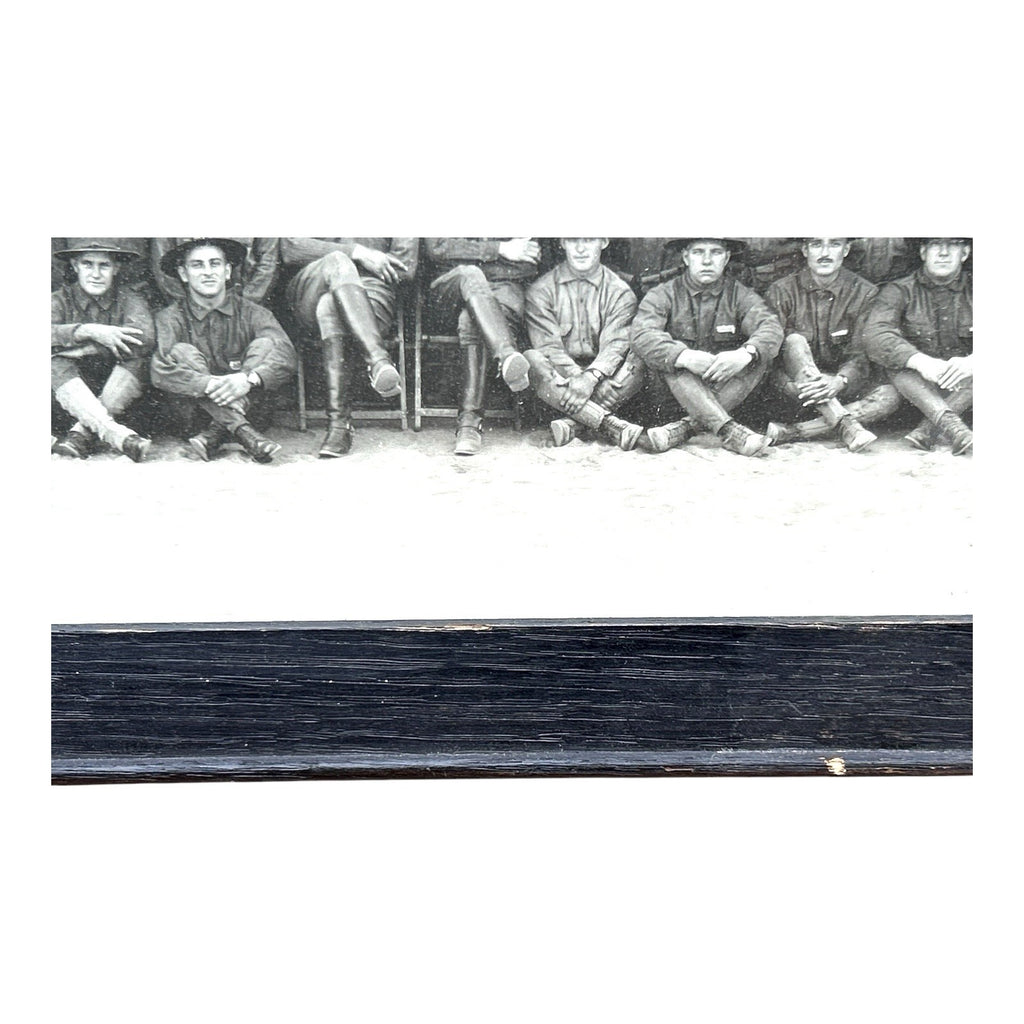 Antique WWI Panoramic Soldiers Photo Camp Jackson SC - Framed Yard-Long