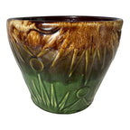Vintage RRP Roseville Ohio Sunburst Sun & Moon Pottery Jardiniere Planter