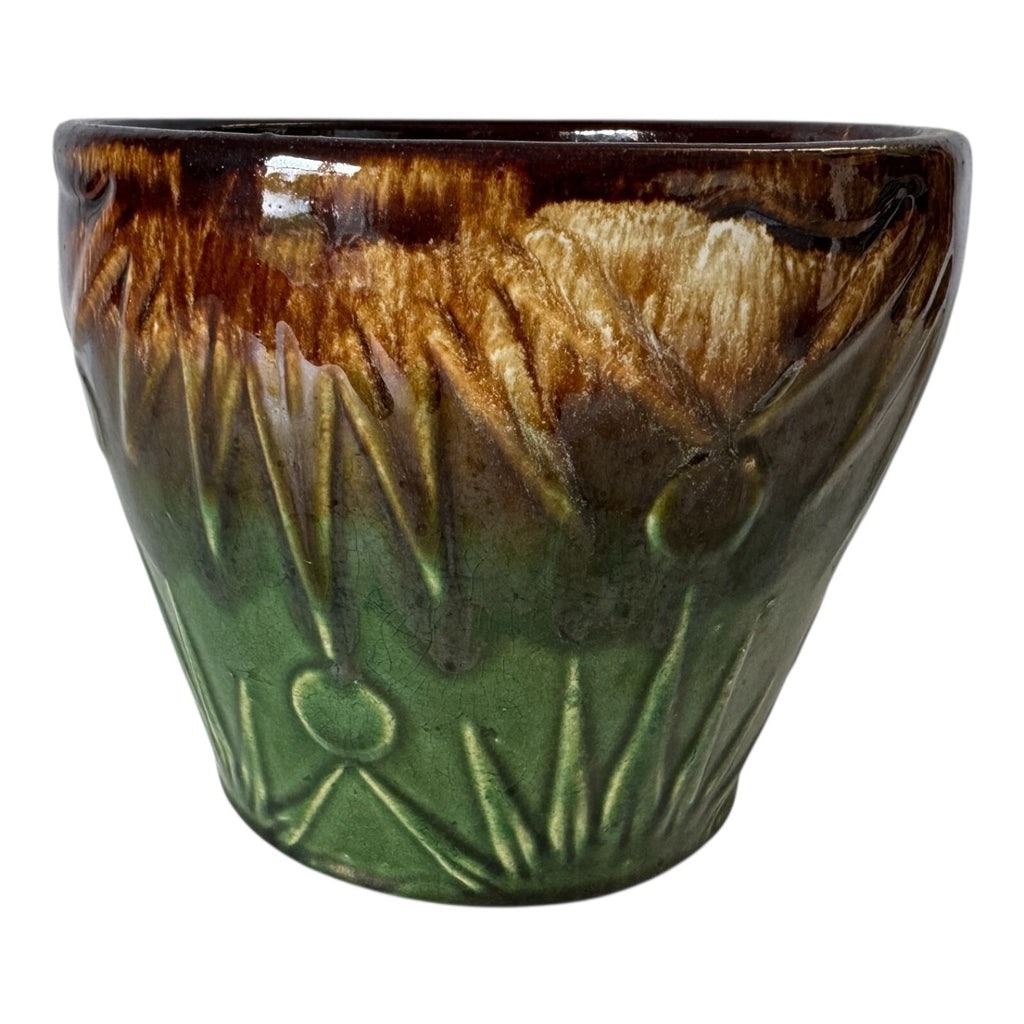 Vintage RRP Roseville Ohio Sunburst Sun & Moon Pottery Jardiniere Planter