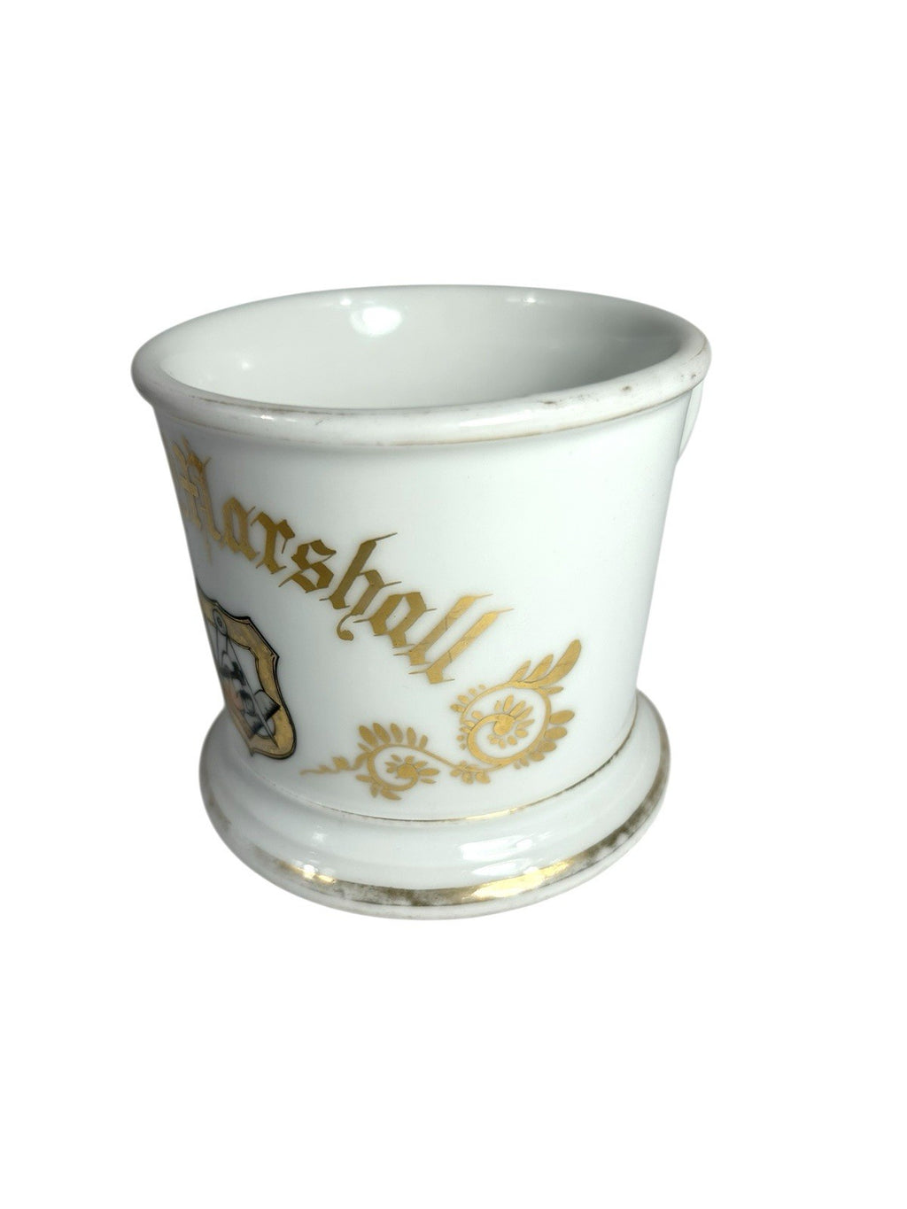 Antique Mason Masonic Occupational Shaving Mug RM Marshall