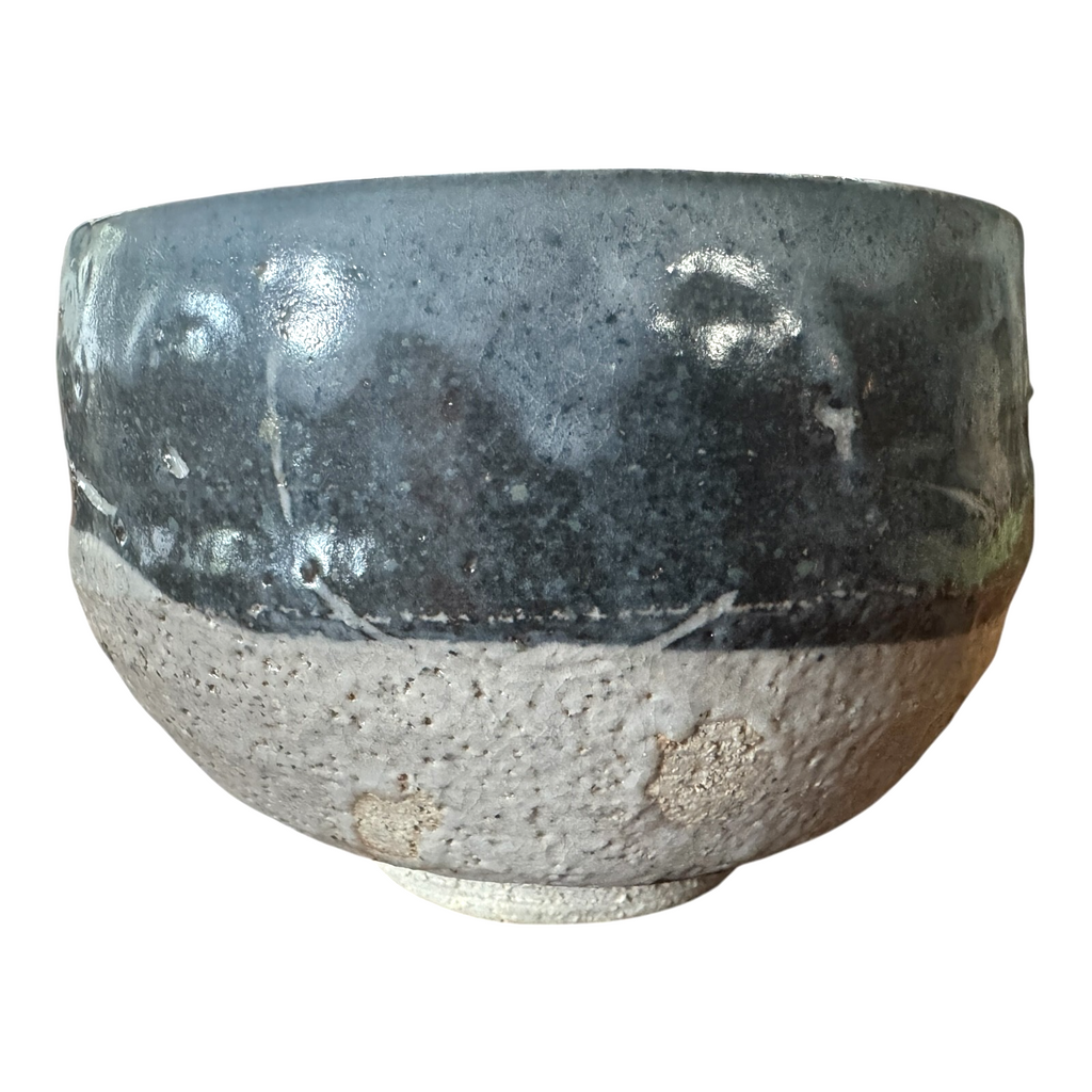 Vintage Japanese Studio Art Pottery Chawan Matcha Tea Bowl - Signed, Makoto Yabe