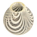Vintage Handblown Tear Drop Swirl Design Art Glass Vase - Signed, Maija Carlson