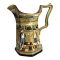 Antique Buffalo Pottery Deldare Ware Pitcher - Ye Village Street Series