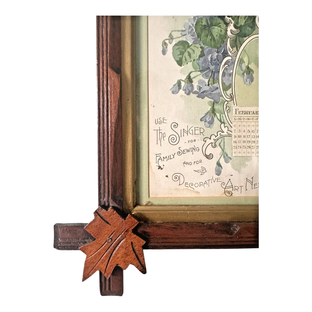Antique 1896 Collectible Singer Sewing Advertising Calendar by Paul de Longpré