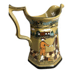 Antique Buffalo Pottery Deldare Ware Pitcher - Ye Village Street Series