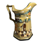 Antique Buffalo Pottery Deldare Ware Pitcher - Ye Village Street Series