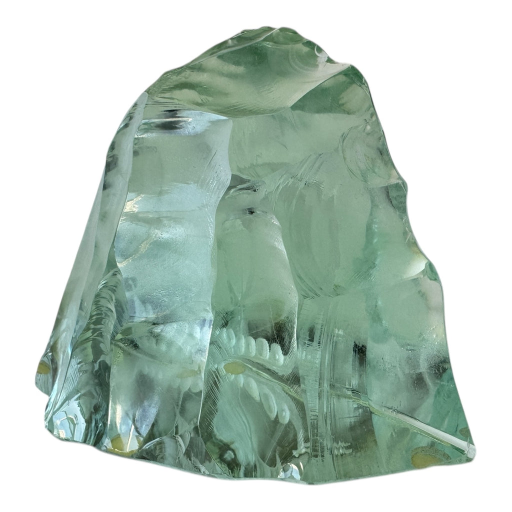 Vintage Kosta Boda Glass Iceberg Sculpture Viking Ship by Vicke Lindstrand