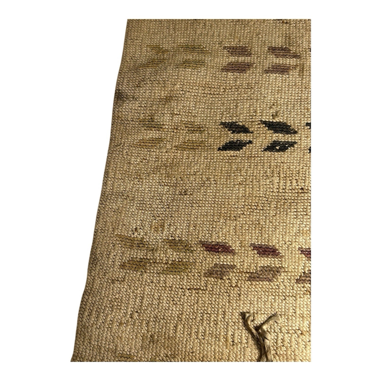 Antique Native American Nez Perce Corn Husk Woven Flat Bag