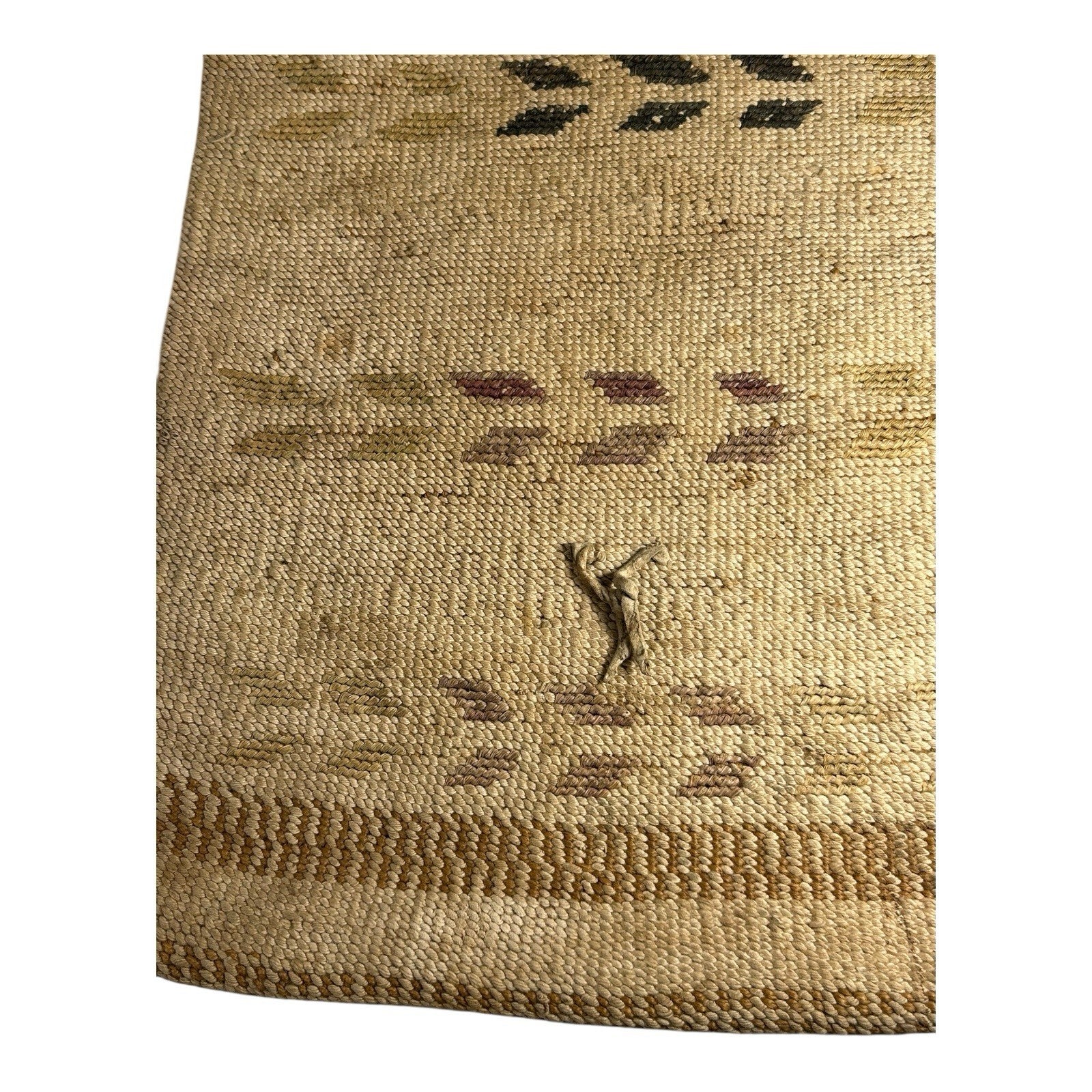 Antique Native American Nez Perce Corn Husk Woven Flat Bag