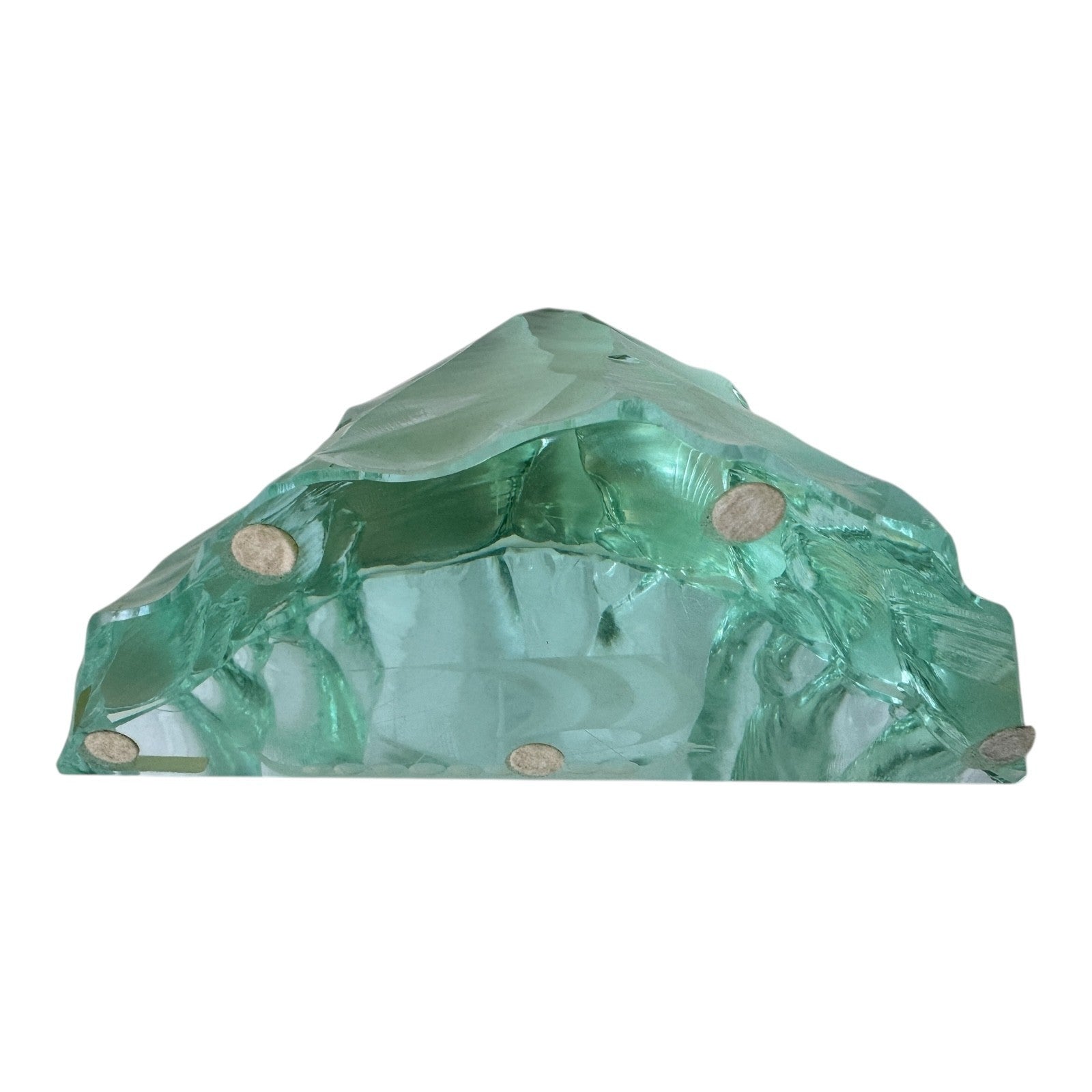 Vintage Kosta Boda Glass Iceberg Sculpture Viking Ship by Vicke Lindstrand