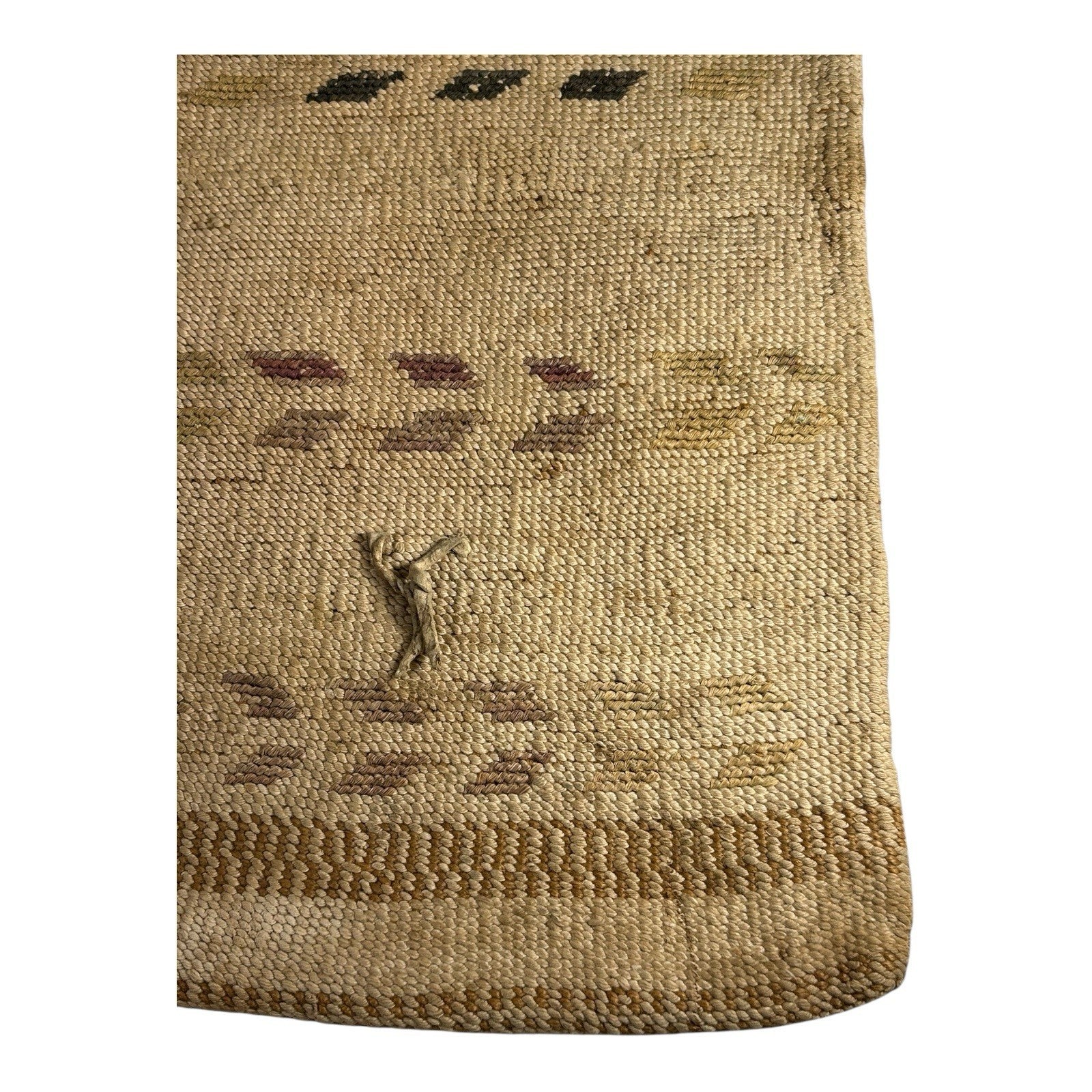 Antique Native American Nez Perce Corn Husk Woven Flat Bag