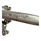 Antique Savory Miniature Sword Chatelaine Fob with Chain