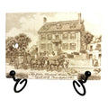 Antique Wedgwood 1900 Calendar Advertising Tile John Hancock House