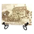 Antique Wedgwood 1900 Calendar Advertising Tile John Hancock House