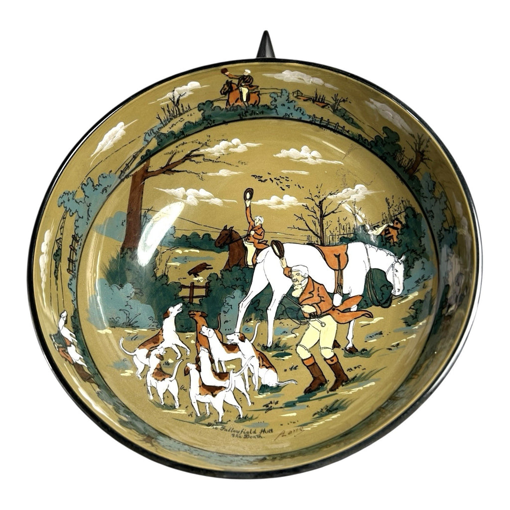 Antique Buffalo Pottery Bowl Fallowfield Hunt Series - The Death