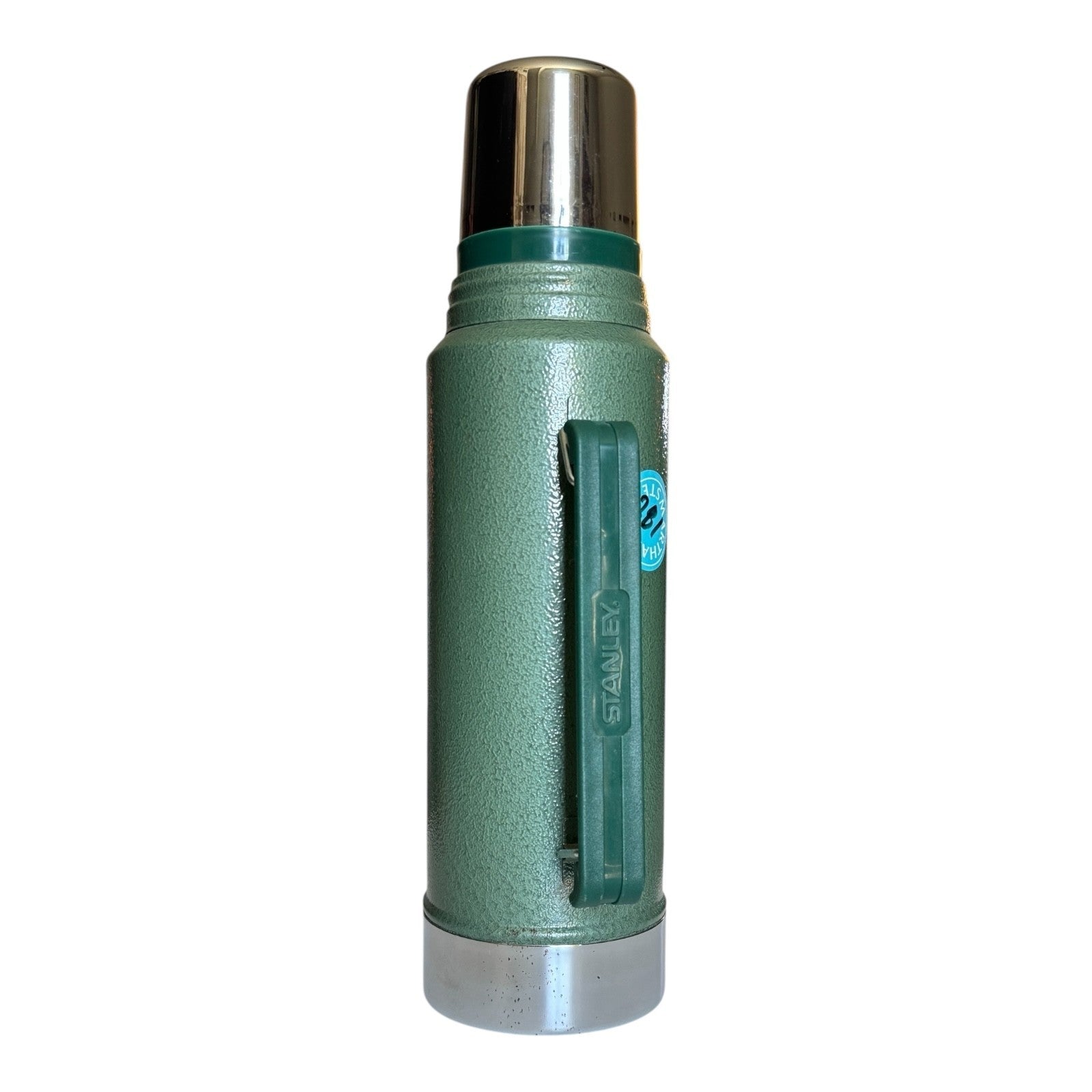 Vintage Large Green Stanley Thermos - Owned by Martha Stewart (Quart)