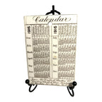 Antique Wedgwood 1916 Calendar Advertising Tile MIT