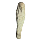 Ancient Egyptian Hand-Carved Faience Glazed Stone Ushabti Figure - Tomb Art
