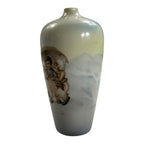 Antique Royal Bayreuth Dutch Children with Umbrella Vase