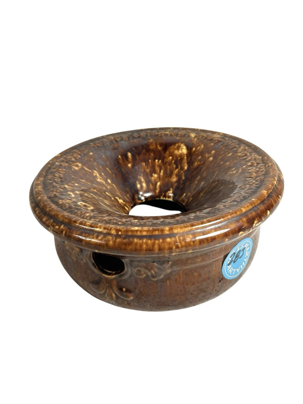 Antique Rockingham Bennington Spittoon Owned by Martha Stewart at Turkey Hill